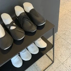 Børn Dansebutikken Anniel sort gymnastiksko med gummi sål