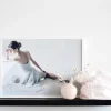 Dansebutikken Balletplakat med yndig hvid ballerina
