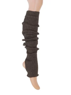 Dansebutikken Benvarmere ribstrik brun 65 cm Seré