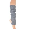 Dansebutikken Benvarmere ribstrik grå 65 cm Seré