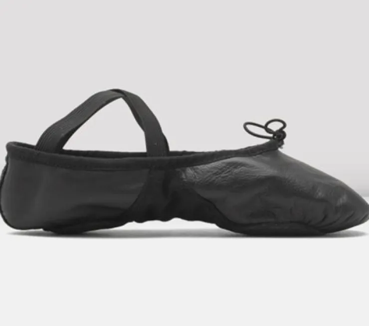 Dansebutikken Bloch bløde sorte balletsko med split sål