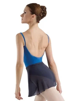 Dame Dansebutikken Bloch navy kort chiffon slå om skirt