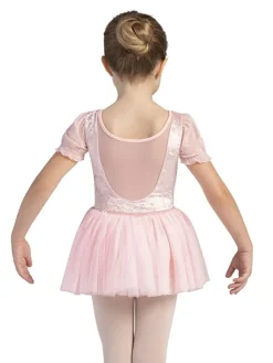 Børn Dansebutikken Bloch rosa tutudragt med velour