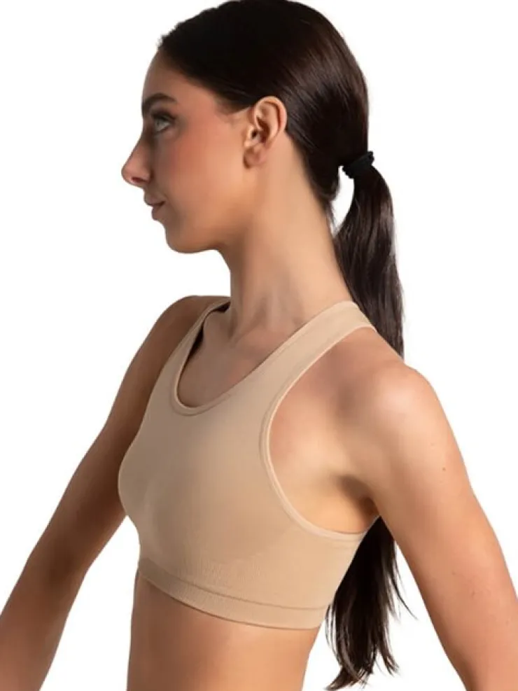 Børn Dansebutikken Capezio nude racerback top til piger