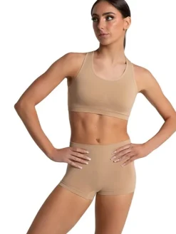 Børn Dansebutikken Capezio nude racerback top til piger
