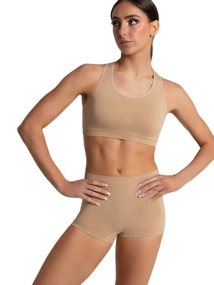 Børn Dansebutikken Capezio nude seamless hotpants til piger