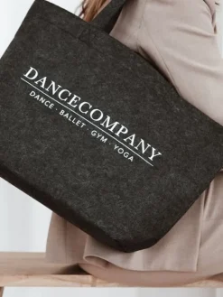 Dansebutikken Dancecompany koksgrå filt net med tryk