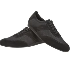 Dansebutikken Diamant sorte dansesneaker vario spin sål til herrer