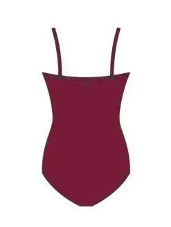 Dame Dansebutikken Dragt med tynde stropper i bordeaux fra Wear Moi
