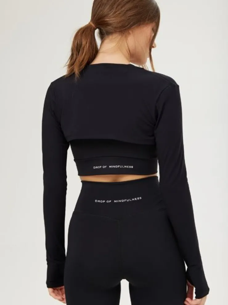 Dame Dansebutikken Drop of Mindfulness bolero i sort