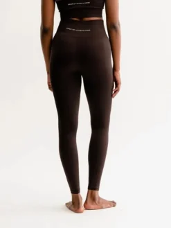 Dansebutikken Drop of mindfulness mørkbrune seamless leggings