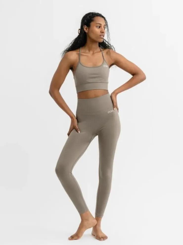 Dansebutikken Drop of mindfulness salvie grønne seamless leggings