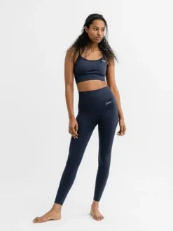 Dame Dansebutikken Drop of mindfulness seamless sports top mørkeblå