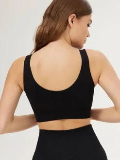 Dame Dansebutikken Drop of Mindfulness seamless top i sort