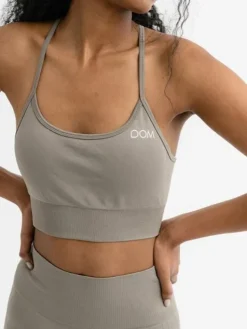 Dame Dansebutikken Drop of mindfulness seamless sports top salvie grøn