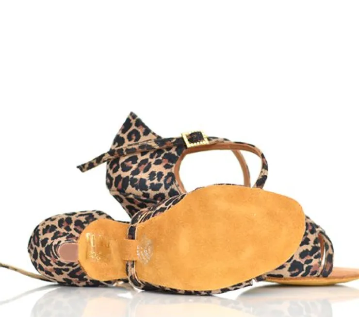 Dame Dansebutikken Flot salsa/latinsko leopard Mia International