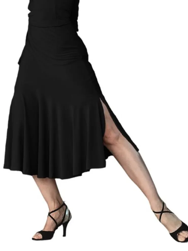 Dame Dansebutikken Flot sort nederdel Danceeverywear