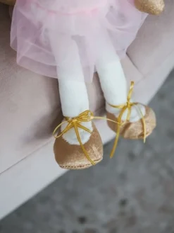 Børn Dansebutikken Hvid balletmus med tutu og balletsko