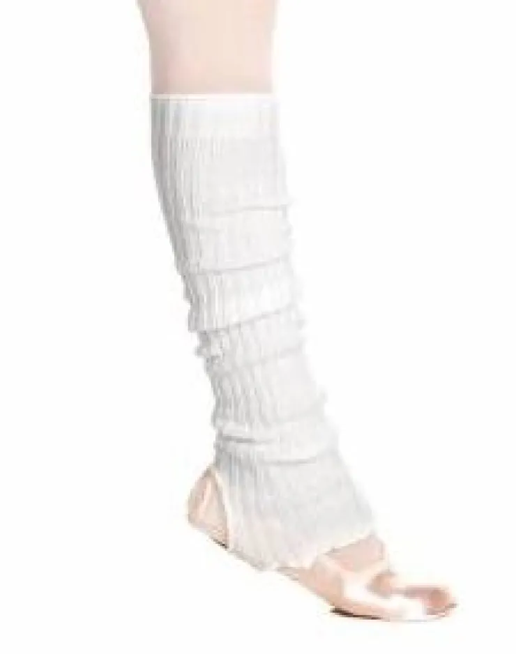 Dansebutikken Hvide benvarmere til ballet og dans - 60 CM