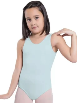 Børn Dansebutikken Lyseblå dragt pige u.ærmer ballet/gymnastik
