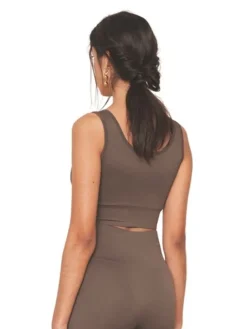 Dansebutikken Moonchild crop top i brun