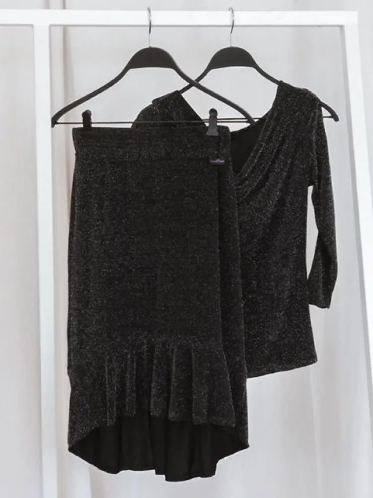 Dame Dansebutikken Nederdel med glimmer til damer - Ready4dance
