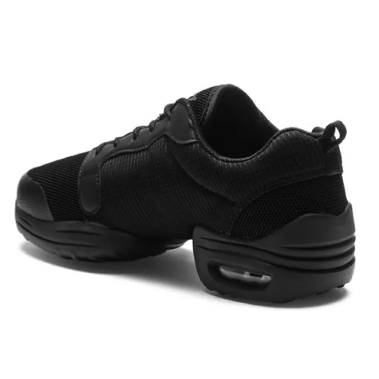 Dame Dansebutikken PEBBLE Rumpf dansesneaker sort mesh