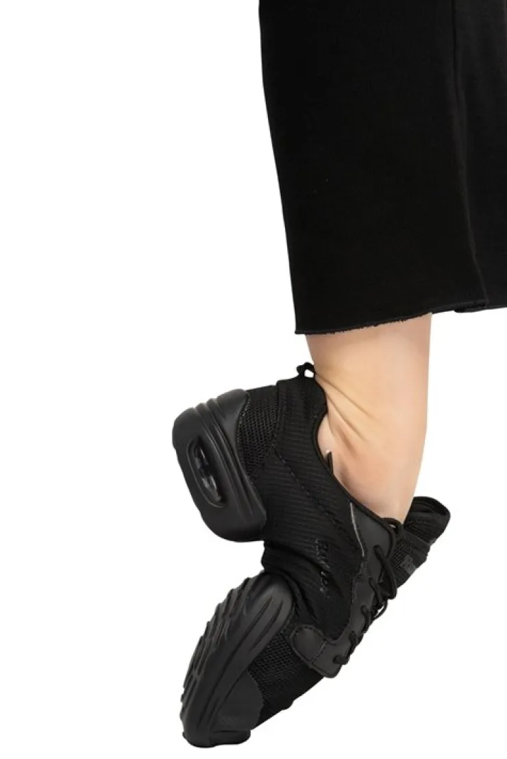 Dame Dansebutikken PEBBLE Rumpf dansesneaker sort mesh
