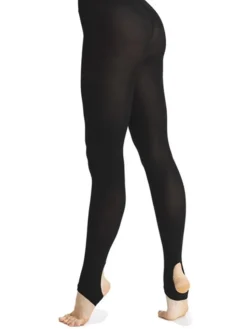 Dame Dansebutikken Pridance sort tights m. andefødder