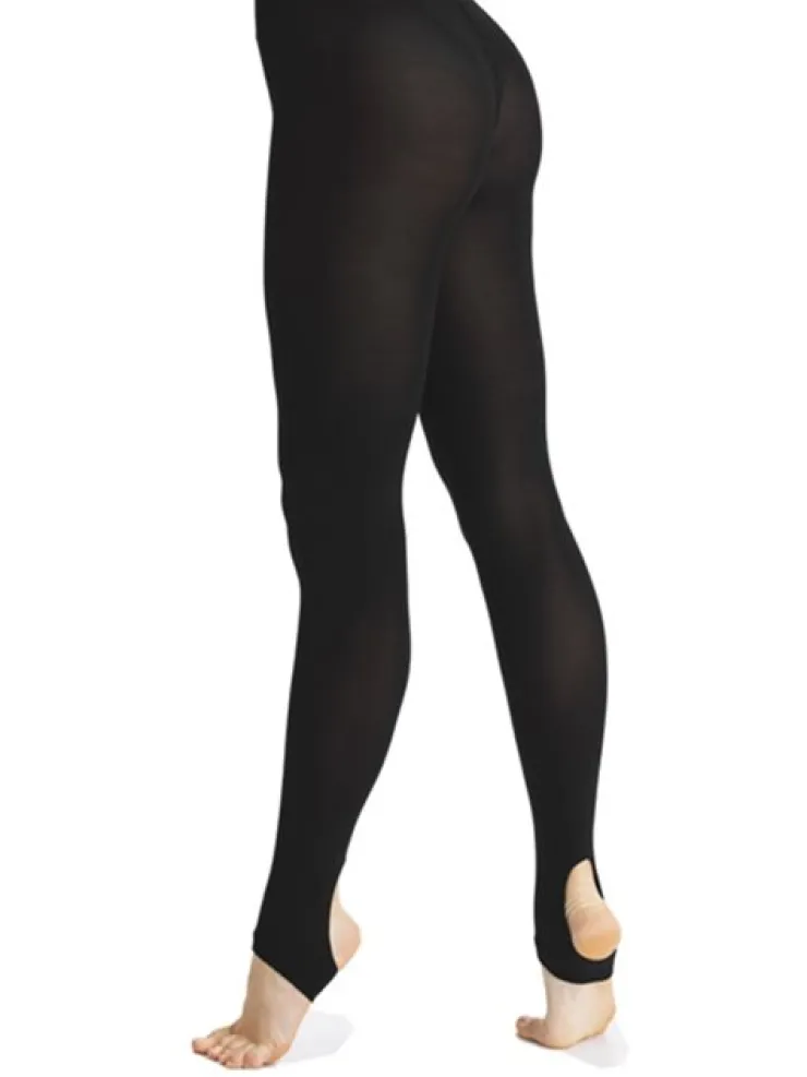 Dame Dansebutikken Pridance sort tights m. andefødder