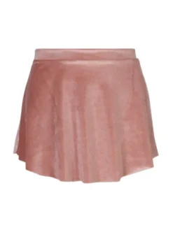 Dame Dansebutikken Rosa pull on velour skørt fra Mara Dancewear