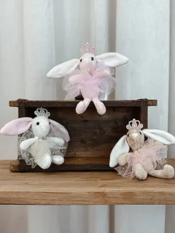 Børn Dansebutikken Sød balletkanin nøglering i rosa