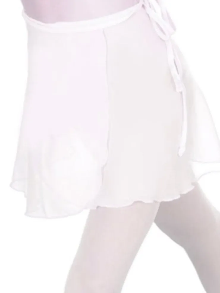 Børn Dansebutikken Seré hvid chiffon slå om skirt piger