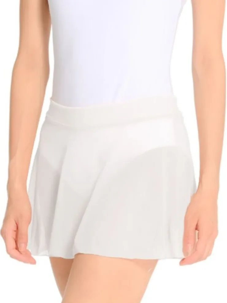 Dame Dansebutikken Seré hvidt pull on skørt i stretch mesh
