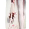 Dansebutikken Sko pose til balletsko med print og beige net