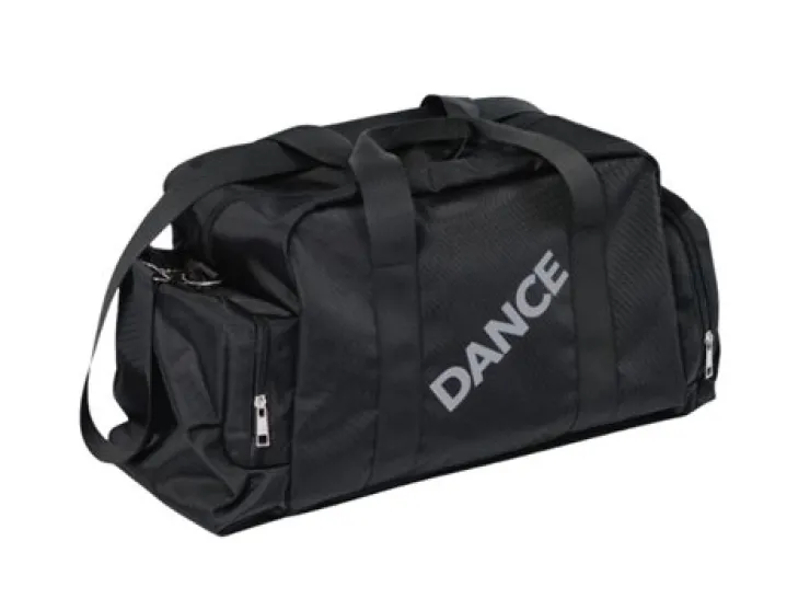 Dansebutikken Sort dansetaske med grå DANCE logo