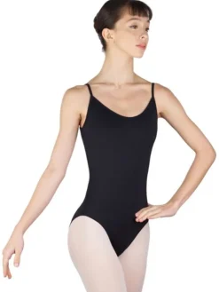 Dame Dansebutikken Sort dragt med strop design på ryggen fra BalletRosa