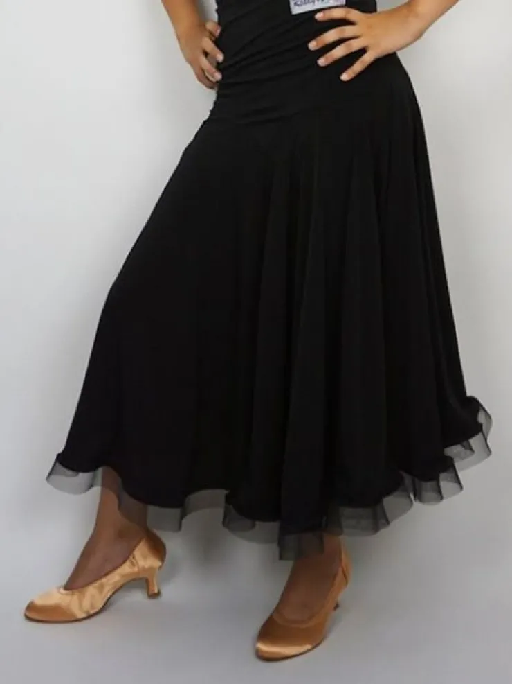 Dame Dansebutikken Sort standard nederdel til damer - Ready4dance