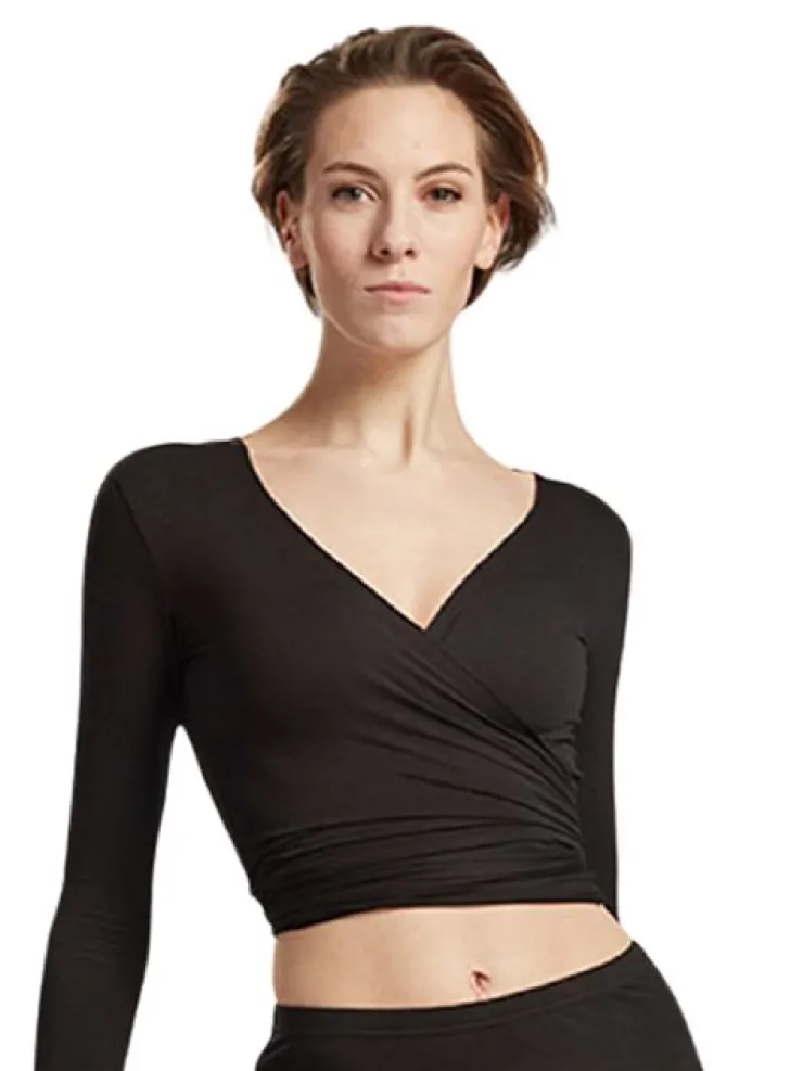 Dansebutikken Sort Tempsdanse Crossover top