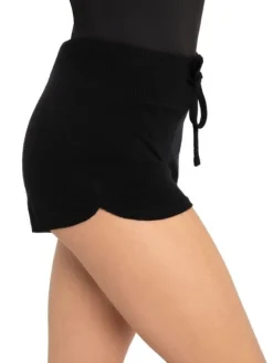 Dame Dansebutikken Sorte danse strik shorts fra Capezio