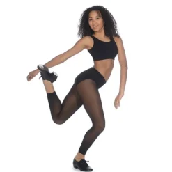 Dame Dansebutikken Stepsko Cadence sort skind Unisex model