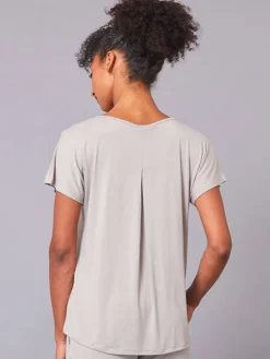 Dansebutikken Tempsdanse latte farvet blød bambus t-shirt