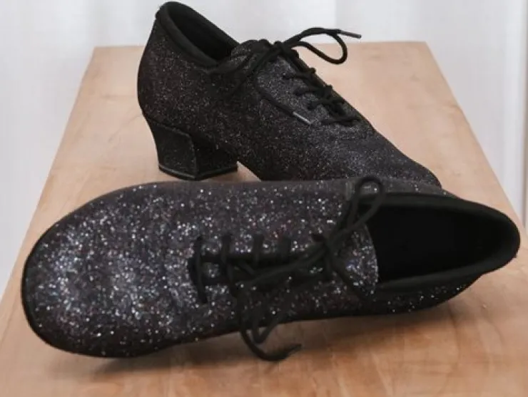 Dame Dansebutikken Træningsdansesko fra Diamant i multicolor glimmer til damer