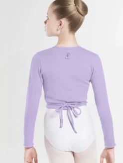 Børn Dansebutikken Wearmoi lilla slå om overdel børn ballet/gymnastik