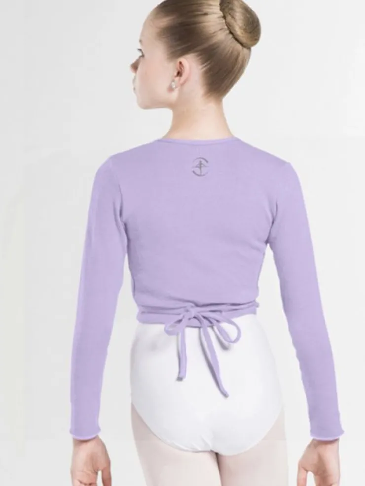 Børn Dansebutikken Wearmoi lilla slå om overdel børn ballet/gymnastik