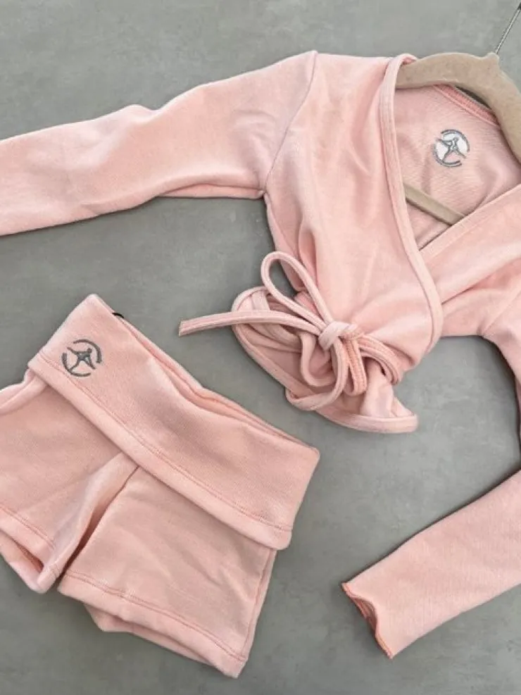 Børn Dansebutikken Wearmoi rosa strikshorts børn ballet/gymnastik